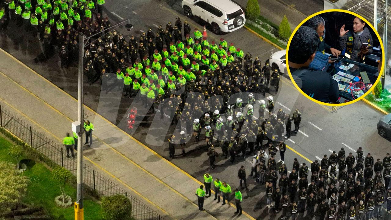 Megaoperativo en Miraflores deja detenidos, armas incautadas y extranjeros intervenidos