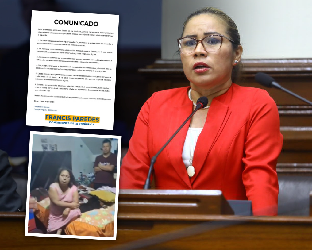 Congresista rechaza acusación de criminalidad