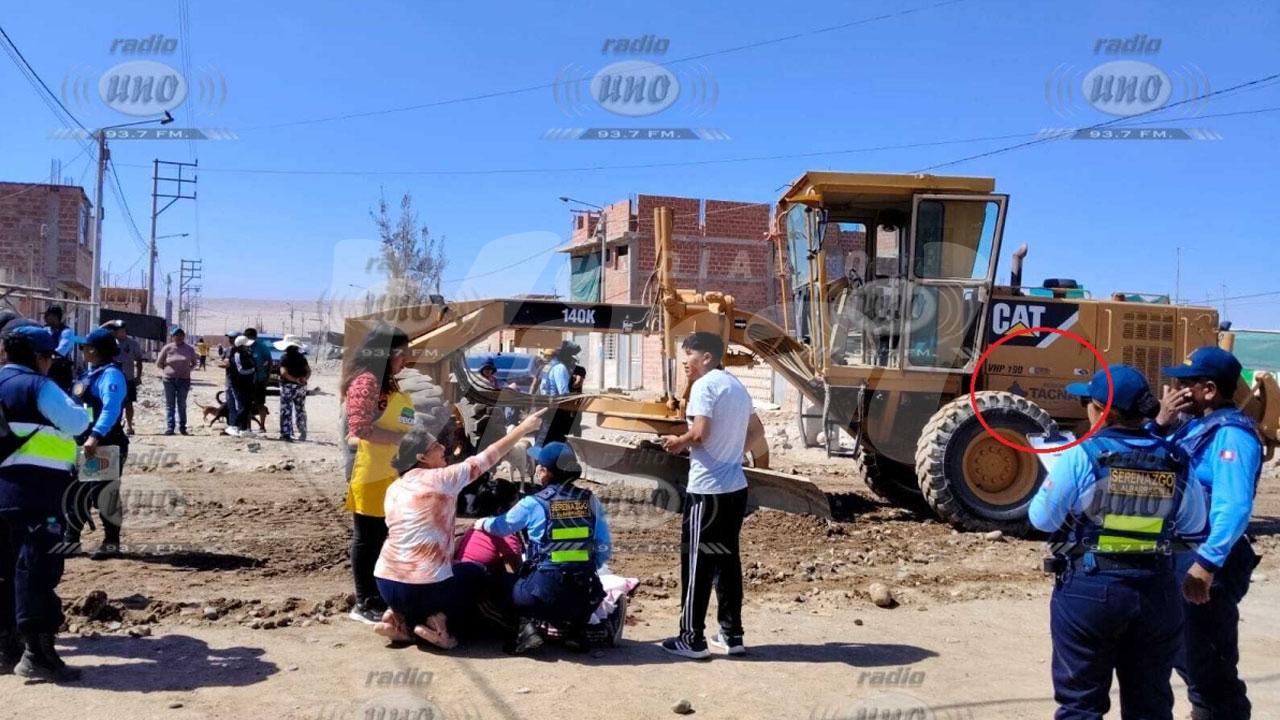 Tacna: Maquinaria estatal atropella y mata a niño de 7 años